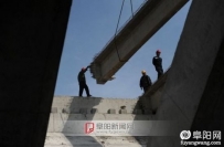 阜阳西湖大桥项目进入T梁架设阶段