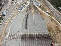 阜阳北站扩能工程主体施工全部完工